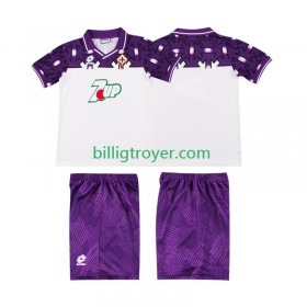 Billige Fotballdrakter ACF Fiorentina 1992 1993 Barn Retro Bortedraktsett Kortermet